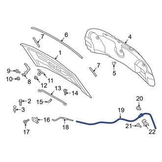 Ford OE - Front Inner Hood Release Cable