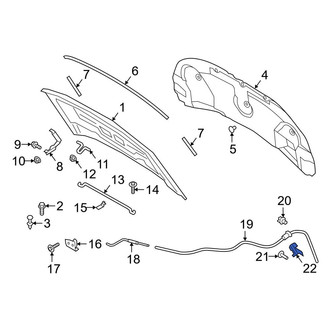 Ford OE - Front Hood Release Handle