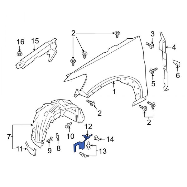 Fender Liner Support Bracket