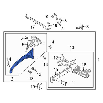 Ford OE - Front Left Fender Apron