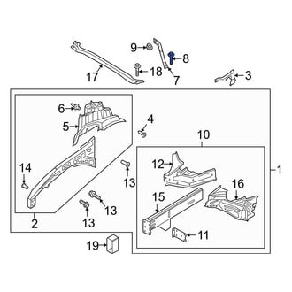 Ford OE - Suspension Strut Tower Bolt