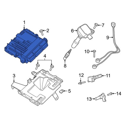 Ford OE R1MZ12A650H - Engine Control Module (ECM)