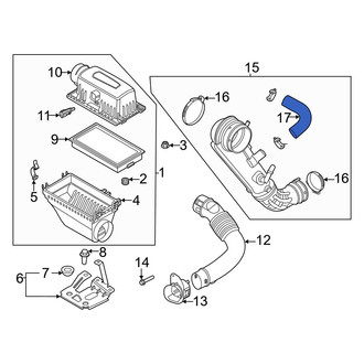 Ford OE - PCV Valve Hose