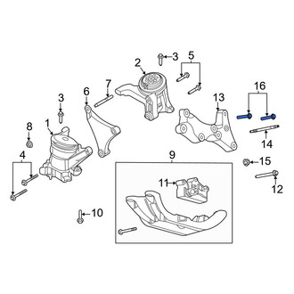 Ford OE - Automatic Transmission Mount Bolt