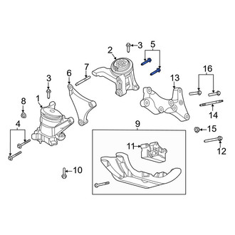 Ford OE - Left Engine Mount Bolt