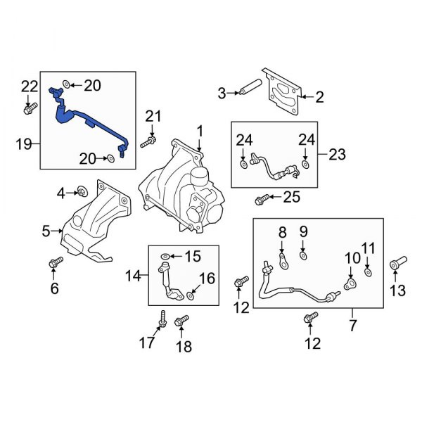 Turbocharger Coolant Line