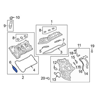 Ford OE - Left Inner Engine Valve Cover Gasket