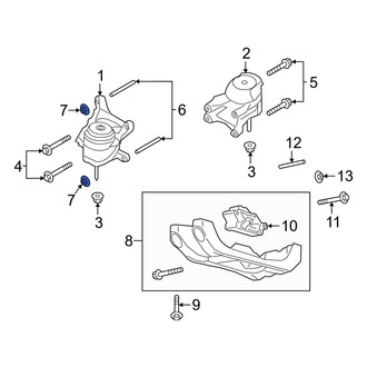 Ford OE - Seat Belt Receptacle Nut