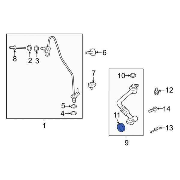 Turbocharger Oil Line Gasket