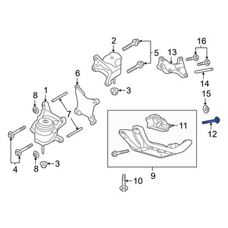 Ford OE - Automatic Transmission Mount Bolt