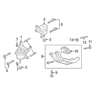 Ford OE - Engine & Transmission Mounting (AWD FULL HYBRID EV-GAS (FHEV))