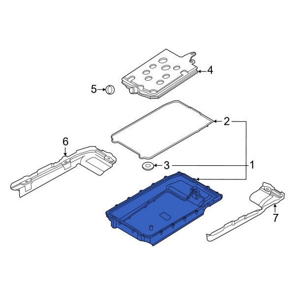Ford OE L1MZ7A194A Transmission Oil Pan