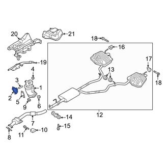 Ford OE - Rear Catalytic Converter Gasket