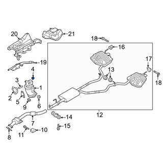 Ford OE - Catalytic Converter Nut