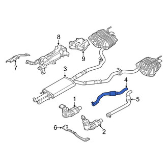 Ford OE - Right Exhaust Intermediate Pipe