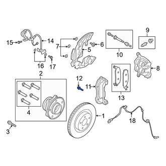 Ford OE - Disc Brake Caliper Anchor Plate Bolt