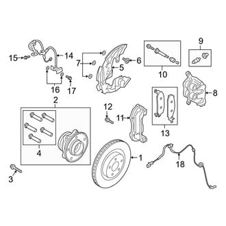 Ford OE - Front Suspension - Brake Components (RWD)