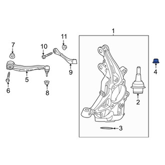 Ford OE - Suspension Ball Joint Nut & Washer