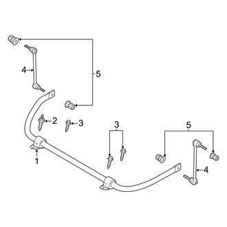 Ford OE - Front Suspension - Stabilizer Bar & Components (RWD)