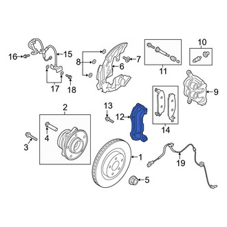 Ford OE - Rear Right Disc Brake Caliper Bracket