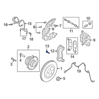 Ford OE - Disc Brake Caliper Anchor Plate Bolt