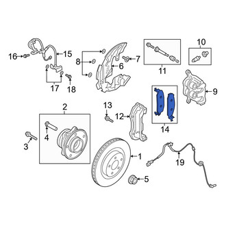 Ford OE - Front Disc Brake Pad Set