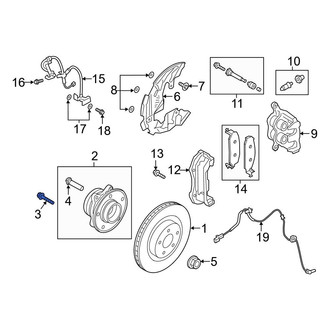 Ford OE - Axle Hub Mounting Bolt