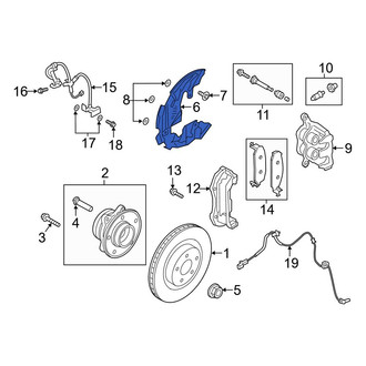 Ford OE - Front Right Brake Dust Shield