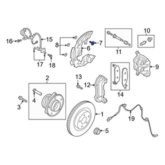 Ford OE - Brake Dust Shield Bolt