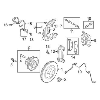 Ford OE - Front Suspension - Brake Components