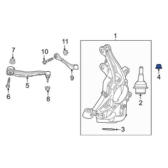 Ford OE - Suspension Ball Joint Nut & Washer