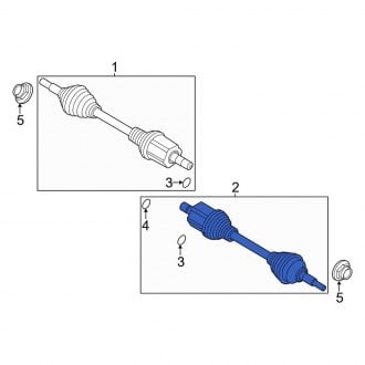 わんページ Ford OE N1MZ3A427F - Front Left CV Axle Assembly