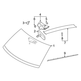 Ford OE - Windshield Glass