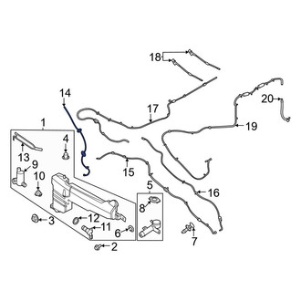 Ford OE - Front Washer Fluid Pickup Tube
