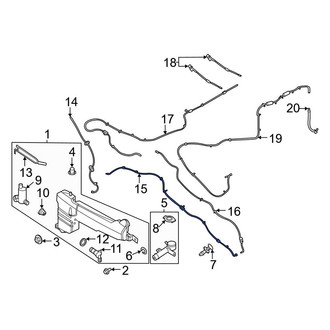 Ford OE - Front Windshield Washer Hose