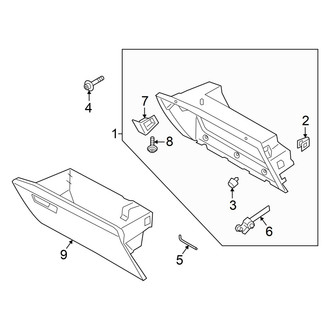 Ford OE - Instrument Panel - Glove Box