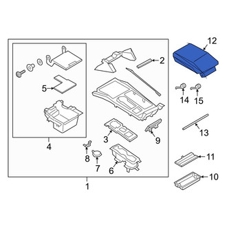 Ford OE - Console Lid