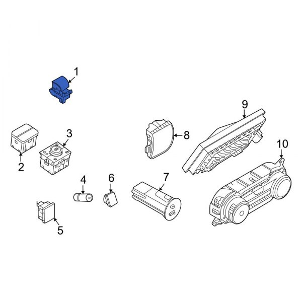 Ford OE LB5Z2B623AA Electronic Parking Brake Control Switch