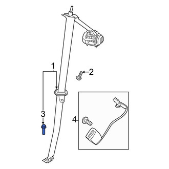 Ford OE - Seat Belt Lap and Shoulder Belt Screw