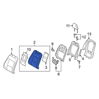 Ford OE - Front Right Seat Back Cushion
