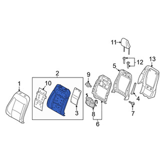 Ford OE - Front Left Seat Back Cushion
