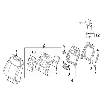 Ford OE - Seats & Tracks - Passenger Seat Components (Seat Back)
