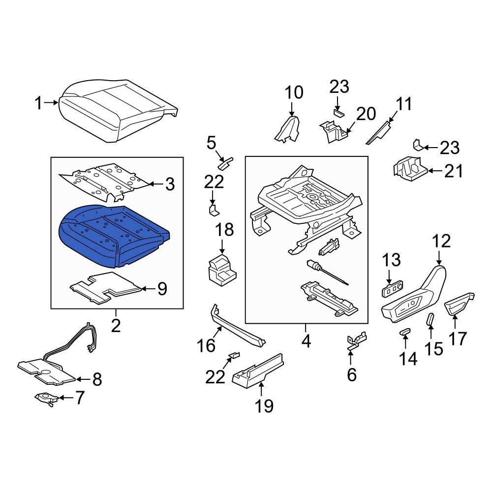 ford-oe-lb5z78632a22j-front-right-seat-cushion-foam