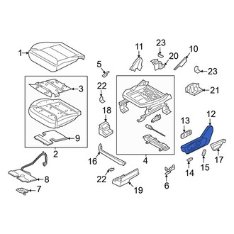 Ford OE - Front Left Outer Seat Trim Panel