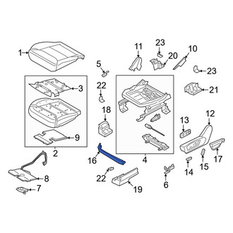 Ford OE - Front Left Seat Frame Trim Panel