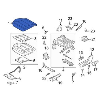 Ford OE - Front Left Seat Cover