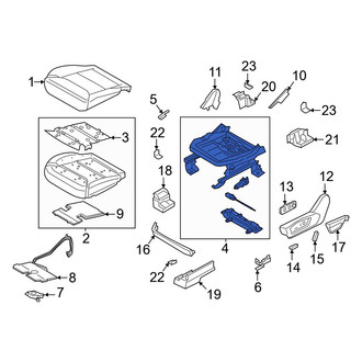 Ford OE - Front Left Seat Track