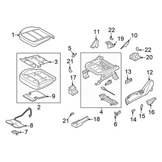 Ford OE - Seats & Tracks - Driver Seat Components (Seat Cushion)