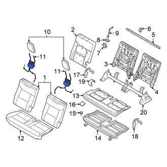 Ford OE - Headrest Bracket