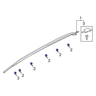 Ford OE - Roof Luggage Carrier Side Rail Nut